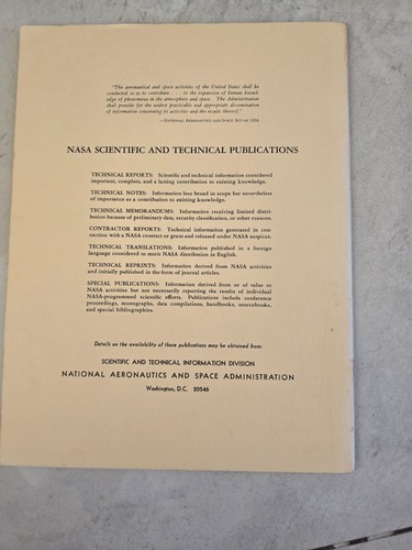 Genuine NASA Apollo Program Era Technical Report - Tilt Wing V\STOL Transport - Picture 8 of 8