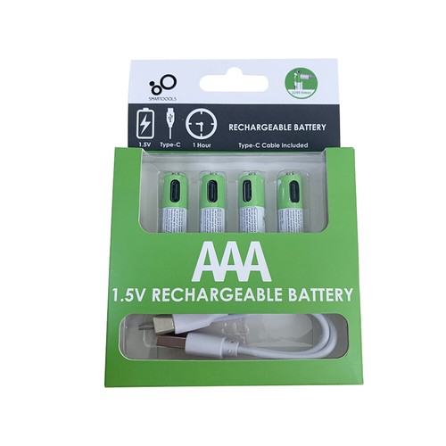 4x Type C USB Rechargeable 1.5V Li-ion AAA LITHIUM Battery 750mWh AU Stock - Picture 12 of 13