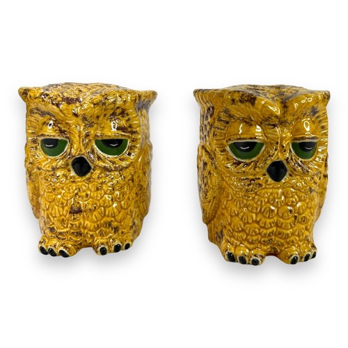 Vintage 1978 Double Sided Owl Sittre Ceramics Mold Salt & Pepper Shakers Kitschy - Picture 9 of 15