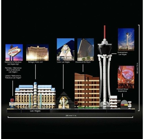 LEGO Architecture 21047 Las Vegas Skyline - Brand New In Box - Retired Set - Picture 3 of 7