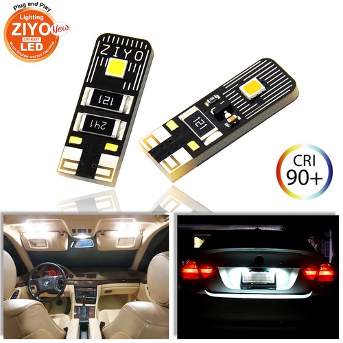 194 LED Light Bulbs White 168 2825 W5W T10 Wedge LED Replacement Bulb Error Free - Picture 3 of 9