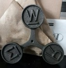 Two (2)Cast Iron Branding Iron - BBQ Grill Tool - Rare (R), Medium (M), Well (W)