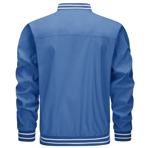 Men's Thin Bomber Jacket Spring Fall Sportswear Casual Full-Zip Baseball Coat US - Picture 49 of 61