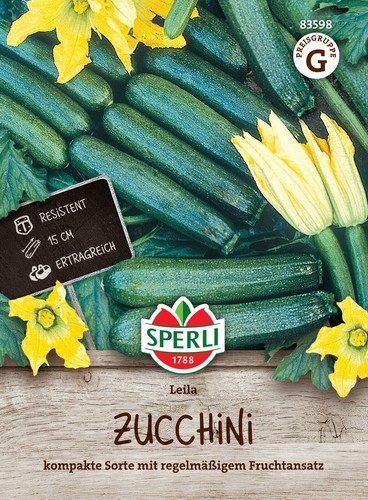 Zucchini 'Leila' F1 - Cucurbita pepo, nicht rankend, Samen, 83598 - Bild 1 von 2