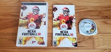 NCAA College Football 10 Sony PlayStation Portable PSP Complete Case Manual Disc