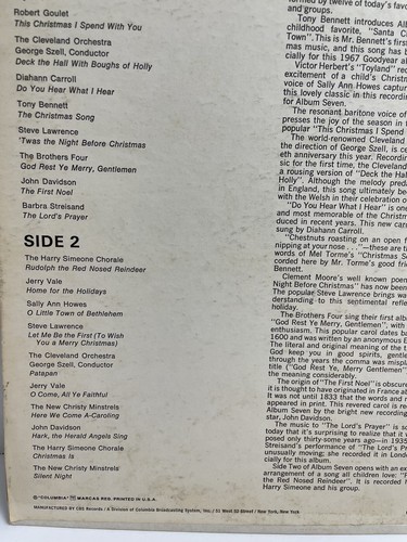 Christmas Vinyl LP - 'The Great Songs of Christmas' Julie Andrews, Robert Goulet - Imagen 4 de 5