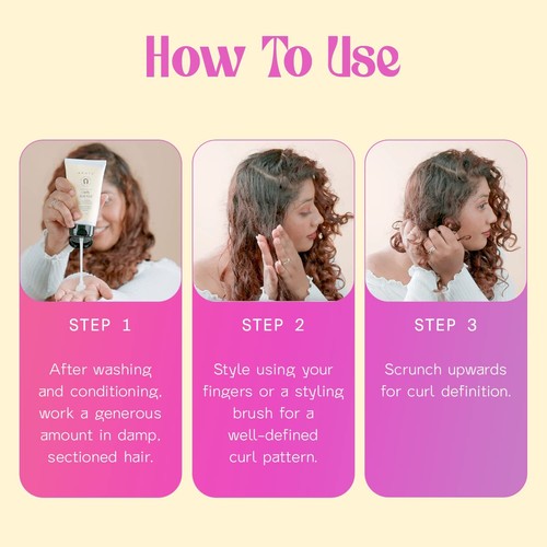 Arata Fortgeschrittene Locken Pflege Lockig Haargel mit Arganöl, Aloe Vera 150ml - Bild 4 von 8