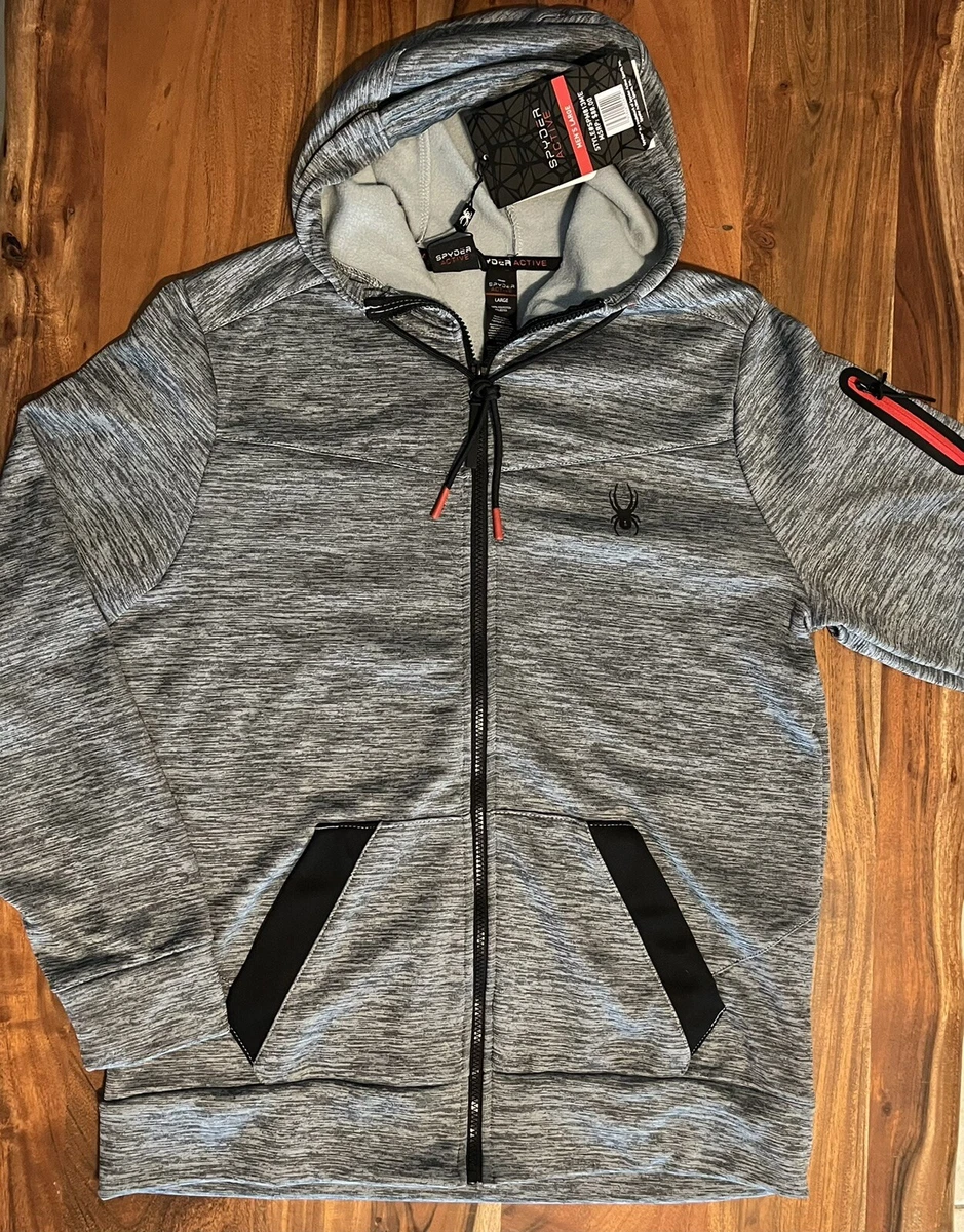 Spyder Active Full Zip Hoodie, Large, NWT, MSRP $88, Spyder Active Brand  Jacket