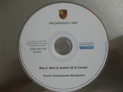 PORSCHE 911 CAYENNE BOXTER NAVIGATION MAP DVD WEST& CENTRAL US+CANADA 08.2004๐ - Picture 5 of 11