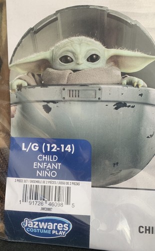 Star Wars Mandalorian NUEVO 2 Piezas Conjunto Grogu Halloween Disfraz Niñas Talla L 12-14 - Imagen 6 de 14