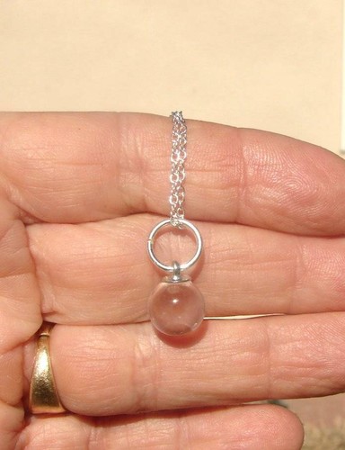 RARE LEMURIAN SEED QUARTZ CRYSTAL SPHERE AMULET REIKI WICCA HEALING - Picture 2 of 3