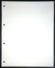 50 x PLAIN PAGES FOR PRESTIGE / ALPHA MAJOR LOOSE LEAF STAMP ALBUM BINDER