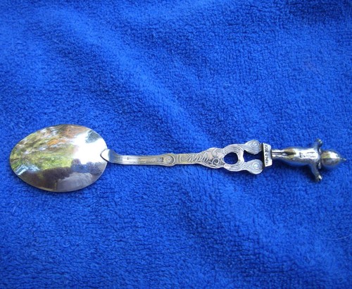 Fine Rose O'Neill Sterling KEWPIE DOLL SOUVENIR SPOON-Enamel Bowl-Albert Oechsle - Imagen 4 de 6