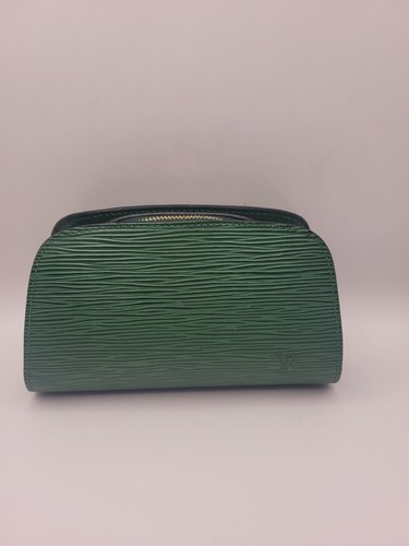 Louis Vuitton Epi Dauphine PM Cosmetic Pouch Green - Picture 1 of 7