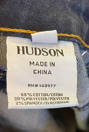 Pantalones de mezclilla Hudson para niños jóvenes niñas talla 16 ajustados azul bolsillo logotipo del Reino Unido - Imagen 8 de 21