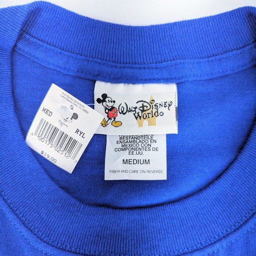 Camiseta Walt Disney World 100 Años de Magia Adulto Mediana Azul Y2K Nueva Con Etiquetas - Imagen 2 de 7
