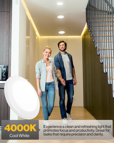 Sunco 6 Pack LED Disc Lights Ceiling 6 Inch, Flush Mount Disk Light, Recessed Ca - Picture 3 of 7