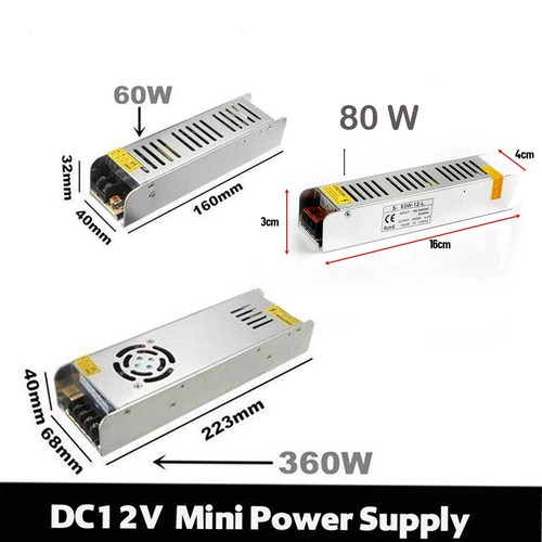 Transformador de fuente de alimentación delgada de conmutación regulada DC 12V 80W 60W, 360W LED CCTV. - Imagen 2 de 21