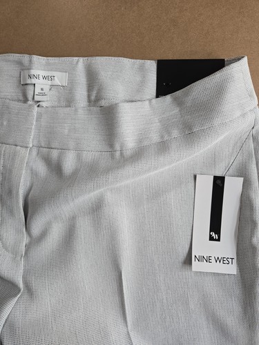 Neu mit Etikett Nine West The Skinny plissiert grau Kleid $ 79 Hose Größe 16 - Bild 6 von 11
