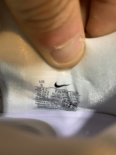 Nike Kobe 8 Protro Low Halo Size 5M/6.5W FJ9364-100 New Triple White Basketball - Picture 9 of 9