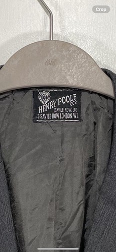 Henry Poole Savile Row Blazer Jacket Grey Bespoke Men's - Picture 5 of 5