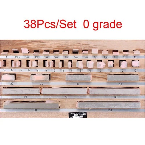 38 piezas Kits de instrumentos de medición calibre de bloques metalurgia grado 1-0 pinzas - Imagen 12 de 12
