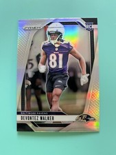 Devontez Walker Rookie Card 2024 Prizm #328 Silver Prizm Ravens WR RC