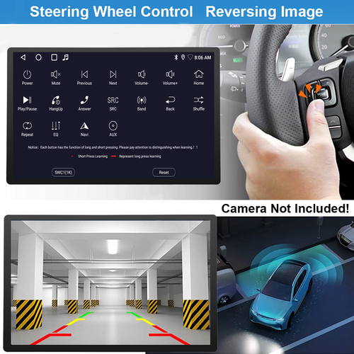 7" Double 2Din Android 13 Car Stereo Wireless Carplay GPS Navi Radio WiFi 64GB - Picture 8 of 14