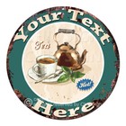 CP-0196 ANY NAME'S Custom Tea Personalized Aluminum Metal Sign Decor Gift idea