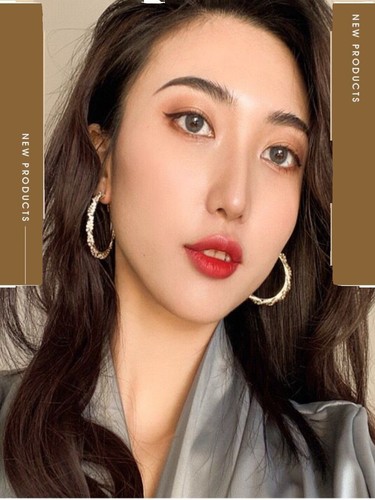 Pendientes de aro grandes para mujer alrededor de pendientes de cristal joyas de oro plata 925 - Imagen 6 de 20