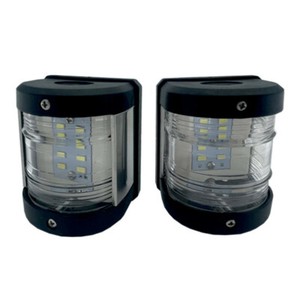 Marine Boat Yacht 12V LED Masthead/Stern Navigation Light Black Mini size 1 Pair Marine Boat Yacht 12V LED Masthead/Stern Navigation Light Black Mini size 1 Pair