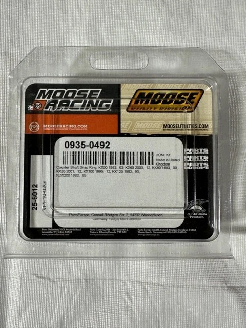 Moose Racing 25-6012 защелкивающиеся кольца для стоечного вала/KX/KDX/продаются как набор из 8 - Изображение 4 из 4