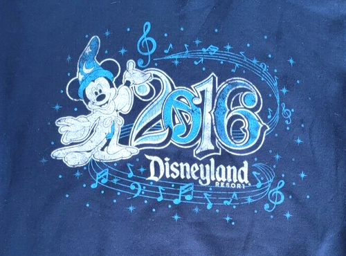 2016 Walt Disney World Disneyland Parks Resort blaues Sweatshirt Größe: Medium neu mit Etikett - Bild 2 von 20