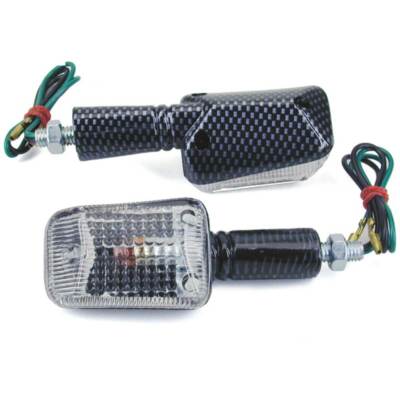 PAAR TNT BLINKER LANGER STIEL CARBON / TRANSPARENT