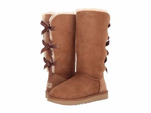 Women-039-s-Shoes-UGG-BAILEY-BOW-TALL-II-Sheepskin-Boots-1016434-CHESTNUT