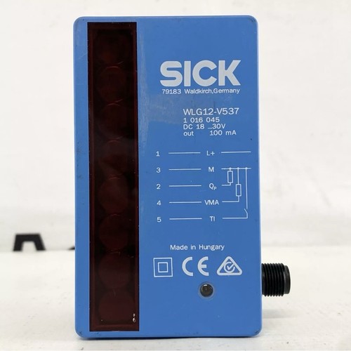 Sick WLG12V537 Reflex Light Grid 18-30VDC 100mA 87.5mm Range WLG12-V537