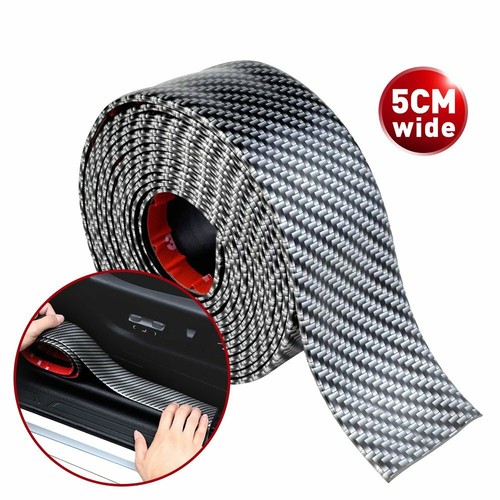 Carbon Sticker Fiber Protector Sill Scuff Cover Anti Scratch Strip Car Door Body - Picture 11 of 11