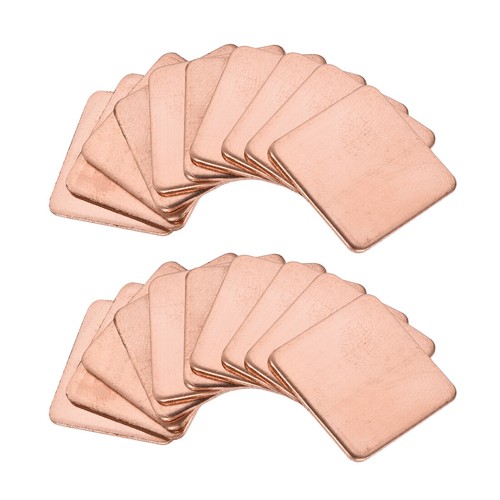 20Stk. Flach IC Chipatz Thermisch Kupfer Kühlkörper für CPU GPU RAM 20x20x1mm