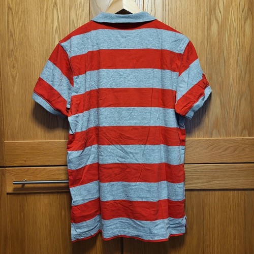 Liverpool FC Warrior Red & Grey Stripe Polo Shirt - Size M - Picture 4 of 4
