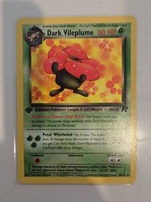 Pokémon TCG Dark Vileplume Team Rocket 30/82 non holo 1st Edition Rare NEAR MINT
