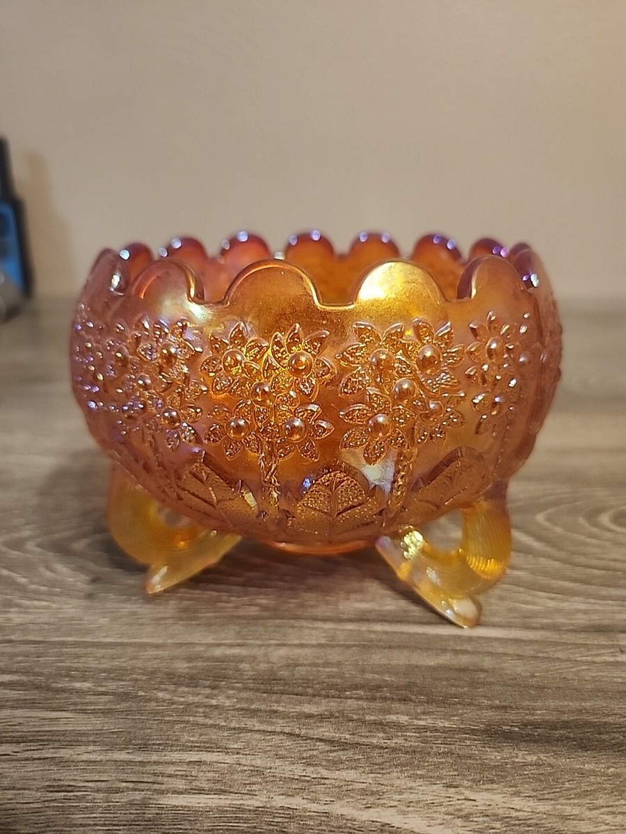 カーニバルガラス　CARNIVALGLASS フェントン FENTON USA Fenton Lime Green Opal Dancing Ladies Carnival Glass 6