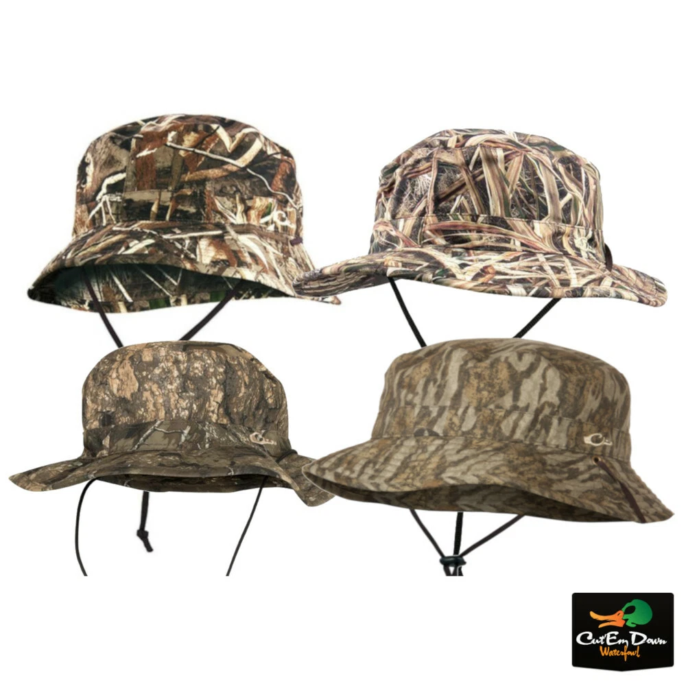 Drake Waterfowl Waterproof Camo Boonie Hat Bucket Hat