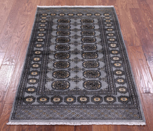 Handgefertigter seidiger Bokhara Wollteppich 3' 0"" x 4' 9"" - Q21819 - Bild 3 von 7