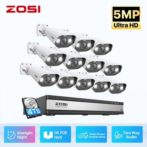ZOSI 8CH/16CH 4K NVR 5MP POE Security Camera System AI Person Car Detection - Picture 15 of 22
