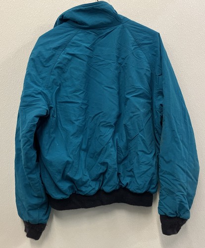 Vintage años 80 L.L. Chaqueta de calentamiento Bean para hombre L verde azulado mediana - Imagen 7 de 8