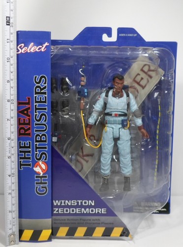 DST DIAMOND SELECT REAL GHOSTBUSTERS WINSTON ZEDDEMORE DELUXE ACTION FIGURE MOSC - Picture 2 of 12
