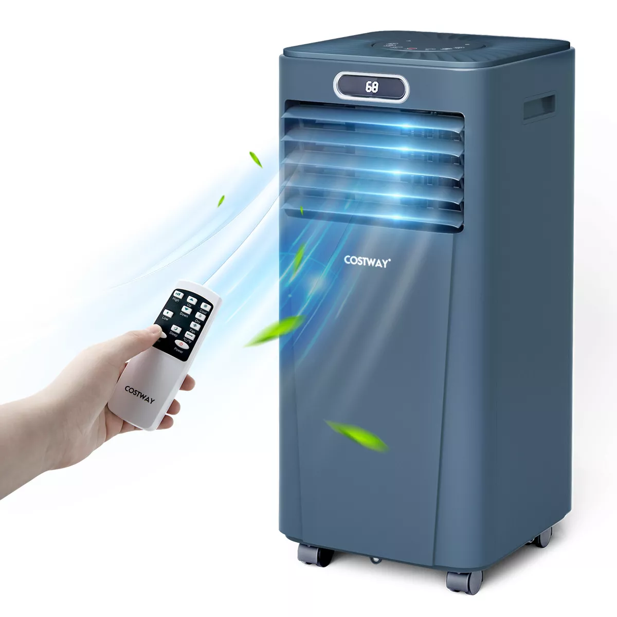 8000 BTU Portable Air Conditioner w Remote Control 3 in 1 Air