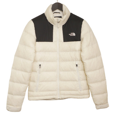 Damen The North Face Jacke Daunen Beige Mit Vollzip Atmungsaktiv Größe XS VAP419