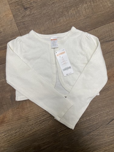 Gymboree GIRLS Holiday CARDIGAN, WHITE, 4T - Picture 1 of 3