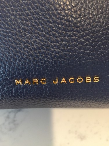 NWT $395 Marc Jacobs Varsity Pack Navy Leather Backpack SMALL - Picture 10 of 12